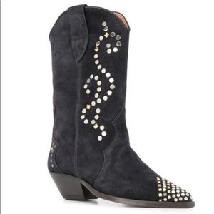 Isabel Marant Duerto Boots - Western Style Grey